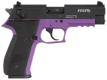 GSG Firefly .22 LR Semi-Auto Pistol, 4" Barrel, 10 Rounds, Purple/Black Alloy Frame