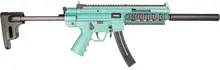 American Tactical GSG-16 Carbine .22 LR, 16.25" Barrel, Mint Green, 22-Round Semi-Auto Rifle with Collapsible Stock