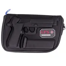 G-Outdoors GPS-909PC Custom Molded Black Pistol Case with Lockable Zippers for Beretta 92/96 & Taurus PT92