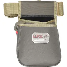 G Outdoors GPS960CSPRK Double Shotshell Pouch with Contoured Belt, Polyester, Rifle Green/Khaki