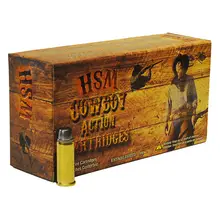 HSM 38401N COWBOY ACTION  38-40 WIN 180 GR 930 FPS ROUND NOSE FLAT POINT (RNFP) 50 BX/10 CS