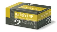 NOBEL SPORT ITALIA 12 GA AMMO 2-3/4" 00 BUCK 9 PELLET CASE OF 250 ROUNDS / SHELLS BUCKSHOT BULK ANSLR1200BK