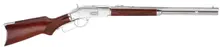 Taylor's & Company 1873 Lever Action Rifle, .357 Magnum, 20" Barrel, 10+1 Rounds, Walnut Pistol Grip Stock, Silver Finish