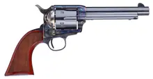 Taylor's & Company Short Stroke Gunfighter .45 LC 5.5" Barrel, Case Hardened Steel Revolver with Walnut Army Size Grip - 556208DE