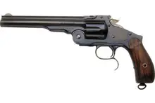 Taylor's & Co Uberti Schofield .45LC 6.5" Blue Barrel with Russian Walnut & Blade Front Sight TF 0867