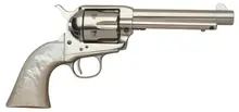 Taylor's & Company 1873 Cattleman .45 LC 5.5" Nickel-Plated Revolver with Synthetic Ivory Grip - 555114