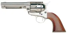 Taylor's & Company 1873 Cattleman .357 Magnum, 4.75" Barrel, Nickel-Plated Steel Revolver with Walnut Grip - 6 Rounds (Model: 555124)