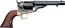 Taylor's & Co. 1872 Open Top Early Navy .45 LC 5.5" Revolver with Blued Case Hardened Steel and Walnut Grip - 6 Rounds
