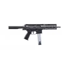 B&T SPC9 9MM Luger Semi-Auto Pistol, 9.1" Barrel, 33-Round Magazine, Black with Arm Brace Adapter BT-500003-AB-US