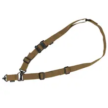 Magpul MS4 QDM Adjustable One/Two Point Sling with 1.25" Wide Nylon Webbing, Coyote Brown - MAG953-COY