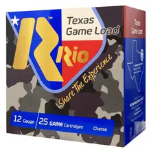 RIO TEXAS GAME LOAD 12 GAUGE 2-3/4" AMMO #8 LEAD