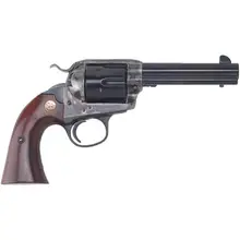 Cimarron SAA Bisley Revolver .38/357, 4.75" Barrel, 6-Round, Color Case Hardened, Blued, Walnut Grip