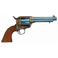 Cimarron P-Model .45LC Single Action Revolver with 5.5" Barrel, Charcoal Blue Finish, and Walnut Grips