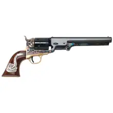 Cimarron Firearms "Man With No Name" .38 Special Revolver, 7.5" Blued Barrel, 6-Rounds, Color Case Hardened with Walnut Snake Grip Inlay