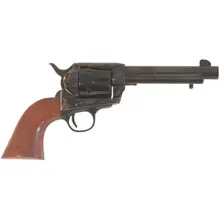 Cimarron Frontier Old Model .45LC Single Action Revolver, 5.5" Barrel, 6 Rounds, Walnut Grip, Case Hardened/Blued Finish