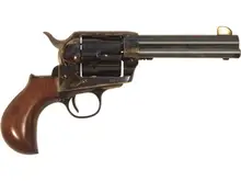 Cimarron Thunderball .357 Mag Revolver, 4.75" Barrel, 6-Round, Blued Finish, Walnut Birdshad Grip