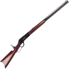 Cimarron Tom Horn 1876 Signature Lever Action Rifle, 45-60 Winchester, 28in, Black/Walnut