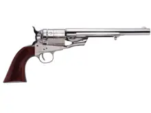 Cimarron 1860 Richards-Mason Type 2 Revolver, .45 Long Colt, 8" Nickel Barrel, Walnut, 6-Round