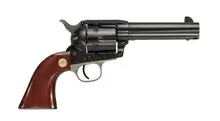 Cimarron Pistoleer .45 Colt Revolver, 4.75" Blued Steel Barrel, 6-Rounds, Walnut Grip with Nickel Backstrap and Trigger Guard