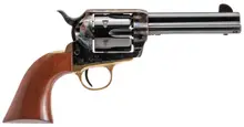 Cimarron Pistolero 9mm Luger, 4.75" Blued Barrel, 6-Round, Color Case Hardened Frame, Walnut Grip