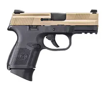 FN FNS-9C NMS BLK/FDE 9MM Luger 3.6in Pistol - 12+1 Rounds