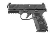 FN 509 Midsize 9mm Luger Semi-Auto Pistol, 4" Barrel, 10 Rounds, Black Polymer Frame, Interchangeable Backstrap Grip, No Manual Safety
