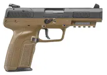 FN Five-Seven 5.7x28mm Flat Dark Earth Polymer Grip with Black Steel Slide and 2-20rd Magazines