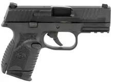 FN 509 Compact 9MM Luger Pistol, 3.7" Barrel, Black, 10+1 Rounds, Interchangeable Backstrap Grip, 2x10RD Mags - 66-100816