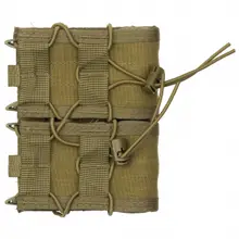 High Speed Gear Double Rifle Taco Magazine Pouch, MOLLE, Coyote Brown - 11TA02CB