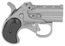 Cobra Firearms Big Bore 22 Mag Pistol with Black Grips, Satin Nickel Finish, 2.75" Stainless Steel