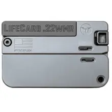 Trailblazer Lifecard .22WMR Single Shot with .22LR Conversion Barrel, Aluminum, Sniper Grey