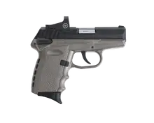 SCCY Industries CPX-1 CBSGRD 9MM Luger Pistol with Crimson Trace Red Dot, 3.1" Barrel, Gray Polymer Grip, Black Nitride Stainless Steel Slide, 10+1 Round Capacity
