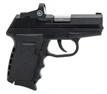 SCCY CPX-2 9MM 3.1" Black Nitride Pistol with 10-Round Capacity, Black Polymer Grip and Crimson Trace Red Dot Sight