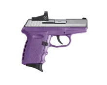 SCCY Industries CPX-2 9MM Stainless Steel Slide with CTS-1500 Red Dot, 10 Round, Purple Polymer Grip Pistol