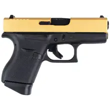 Glock 43 9MM 6RD Apollo Custom Gold Slide ACG-57004