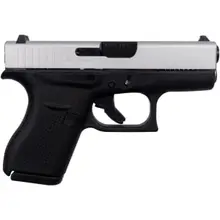 Glock 42 US 380ACP 6RD Black/Satin Silver SA FS ACG-57049
