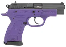 SAR USA B6C Compact 9MM Pistol, 3.8" Barrel, Violet Polymer Frame, Black Oxide Slide, 13 Rounds, Manual Safety