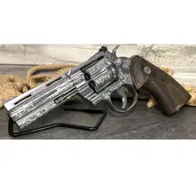 Colt Python Engraved .357 Mag Stainless Steel 4.25" Barrel 6-Round Revolver