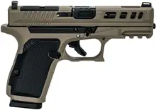 Live Free Armory AMP Compact 9MM Pistol, 3.9" Non-Ported Barrel, 15RD, G19 Frame, Flat Dark Earth (FDE) - LFAMP19C084002