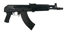 Pioneer Arms Hellpup AK-47 Semi-Auto Pistol, 7.62x39mm, 11.73" Barrel, Black, 30-Round, 2 Magazines