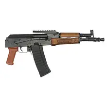 Pioneer Arms Hellpup Elite Forged AK-47 Pistol, 5.56 NATO, 11.73" Barrel, Laminated Wood, 30-Rounds, Built-in Optic Rail
