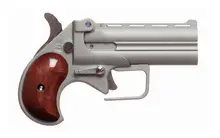 Old West Big Bore 9mm Derringer Handgun, 3.5" Barrel, 2-Round Capacity, Satin Finish with Rosewood Grips