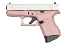 Glock 43 Pink 9mm Subcompact Pistol - 6+1 Rounds, Shimmering Aluminum