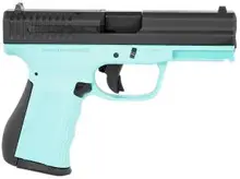 FMK Firearms 9C1 G2 9mm Luger Semi-Auto Pistol with 4" Barrel, 14+1 Capacity, Blue Jay Finish, Black Carbon Steel Slide & Interchangeable Backstrap Grip