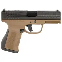 FMK MACH 9 9MM Semi-Auto Pistol, 4" Barrel, Optic-Ready, Fast Action Trigger, Glock Comp Sights, 10RD - Burnt Bronze