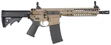 LWRC International IC-A5 Individual Carbine, CA Compliant, 5.56x45mm NATO, 16.1" Barrel, 10+1 Rounds, Flat Dark Earth Cerakote, Black Adjustable Stock & Polymer Grip