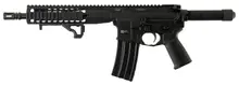 LWRC Individual Carbine DI AR Pistol, 5.56x45mm NATO, 10.5" Barrel, 30 Rounds, Black Hard Coat Anodized