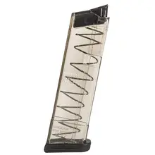 Elite Tactical Systems Glock 42 Polymer Magazine, .380 ACP, 9 Round Capacity, Clear Smoke Finish