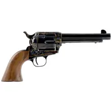 Standard Manufacturing .45 LC Single Action Revolver, 4.75" Barrel, 6 Rounds, Case Colored Hardened Frame, 1 Piece Grip, Blued Finish
