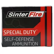SINTERFIRE 10MM AUTO SPECIAL DUTY AMMO LEAD FREE FRANGIBLE 125 GRAIN PROJECTILE